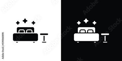 Clean Room icon vector flat symbol, glyph sign. icon concept illustration