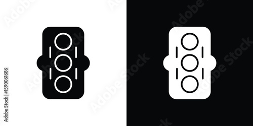 Car gasket icon vector flat symbol, glyph sign. icon concept illustration