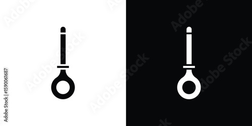 Car dipstick icon vector flat symbol, glyph sign. icon concept illustration