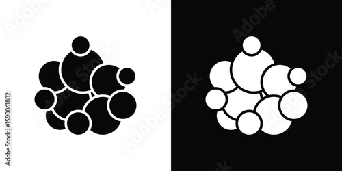 Cancer icon vector flat symbol, glyph sign. icon concept illustration