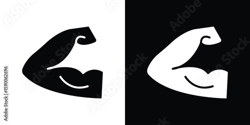 Arm icon vector flat symbol, glyph sign. icon concept illustration