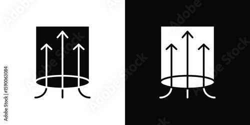 Air suction icon vector flat symbol, glyph sign. icon concept illustration