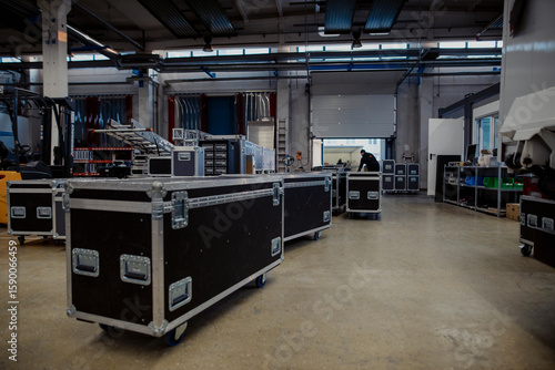 Event Logistics Essentials: From Cases to Rigging, truck loading, Event Logistic, event stock, rigging roll cases,flight cases