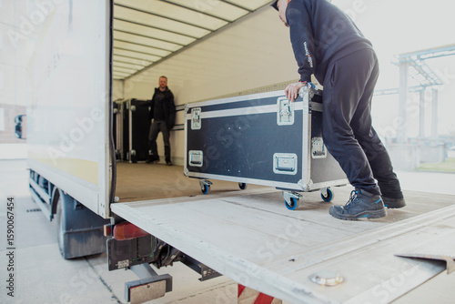 Event Logistics Essentials: From Cases to Rigging, truck loading, Event Logistic, event stock, rigging roll cases,flight cases
