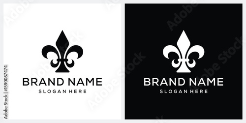 scout logo design, sword scout badge graphic vector template