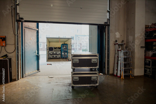 Event Logistics Essentials: From Cases to Rigging, truck loading, Event Logistic, event stock, rigging roll cases,flight cases