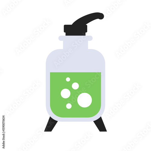 A minimalist homebrew fermenter vector icon