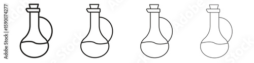 Vinegar icon collection. Vector illustration EPS10.