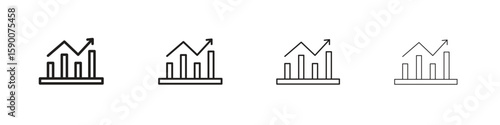 Stagflation icon collection. Vector illustration EPS10.