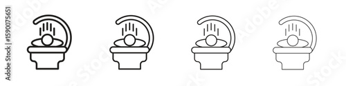 Solarium icon collection. Vector illustration EPS10.