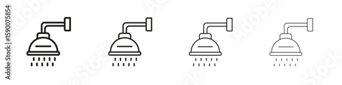 Shower Head icon collection. Vector illustration EPS10.