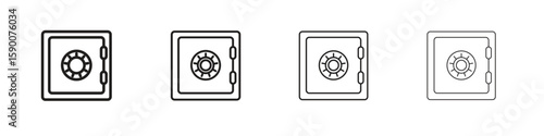 Safe icon collection. Vector illustration EPS10.