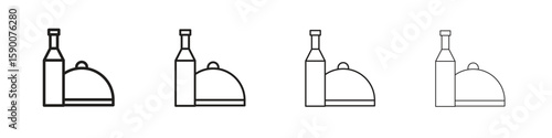 Room service icon collection. Vector illustration EPS10.