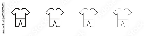 Pijama icon collection. Vector illustration EPS10.