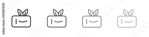 Mint gum icon collection. Vector illustration EPS10.