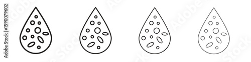 Leukemia icon collection. Vector illustration EPS10.