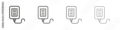 Intravenous icon collection. Vector illustration EPS10.