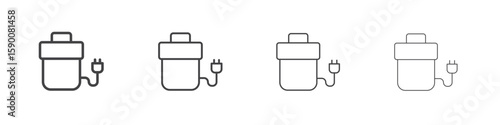Garbage disposal icon collection. Vector illustration EPS10.