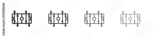 Foosball icon collection. Vector illustration EPS10.