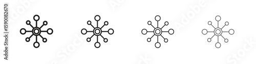 Decentralized icon collection. Vector illustration EPS10.