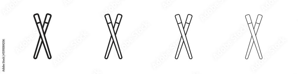 Obraz premium Chopsticks icon collection. Vector illustration EPS10.