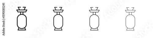Camping gas icon collection. Vector illustration EPS10.