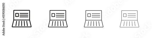 Bankbook icon collection. Vector illustration EPS10.