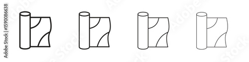 Aluminum foil icon collection. Vector illustration EPS10.