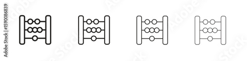 Abacus icon collection. Vector illustration EPS10.