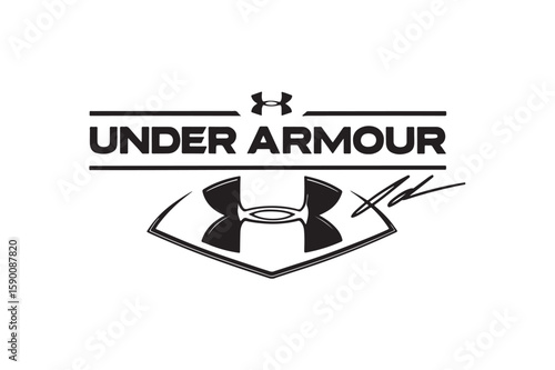 Under armor silhouette on white background.01