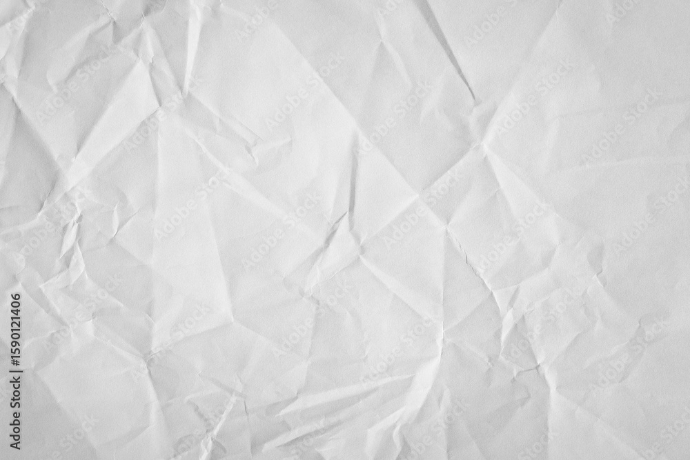 Obraz premium Crumpled light grey paper backdrop texture