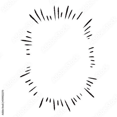 手描きの心の声の吹き出し