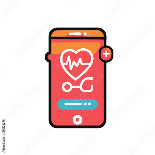Medical app design healthcare technology, telemedicine, and health monitoring