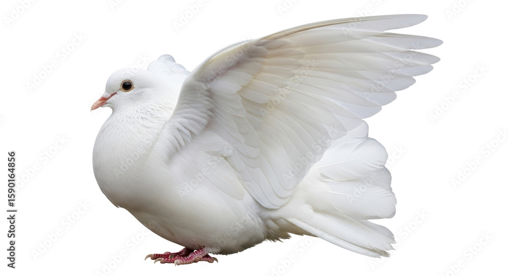 Obraz premium Isolated White Dove