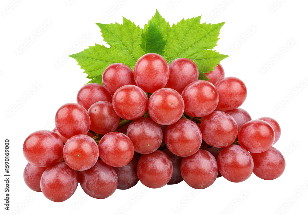 Fototapeta premium Isolated Bunch of Red Grapes