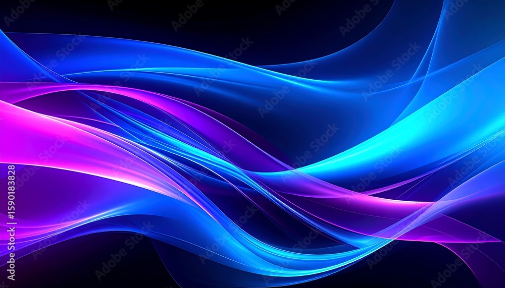 Naklejka premium Abstract design of flowing vibrant colors