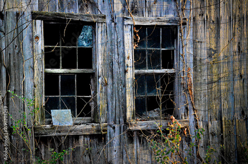 old wooden window