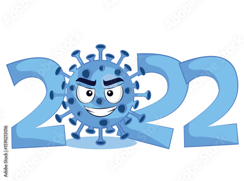 Remote New Year and Christmas 2022 Remote New Year and Christmas 2021. New normal life 2021 with corona virus.