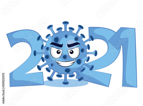 Remote New Year and Christmas 2021 Remote New Year and Christmas 2021. New normal life 2021 with corona virus.