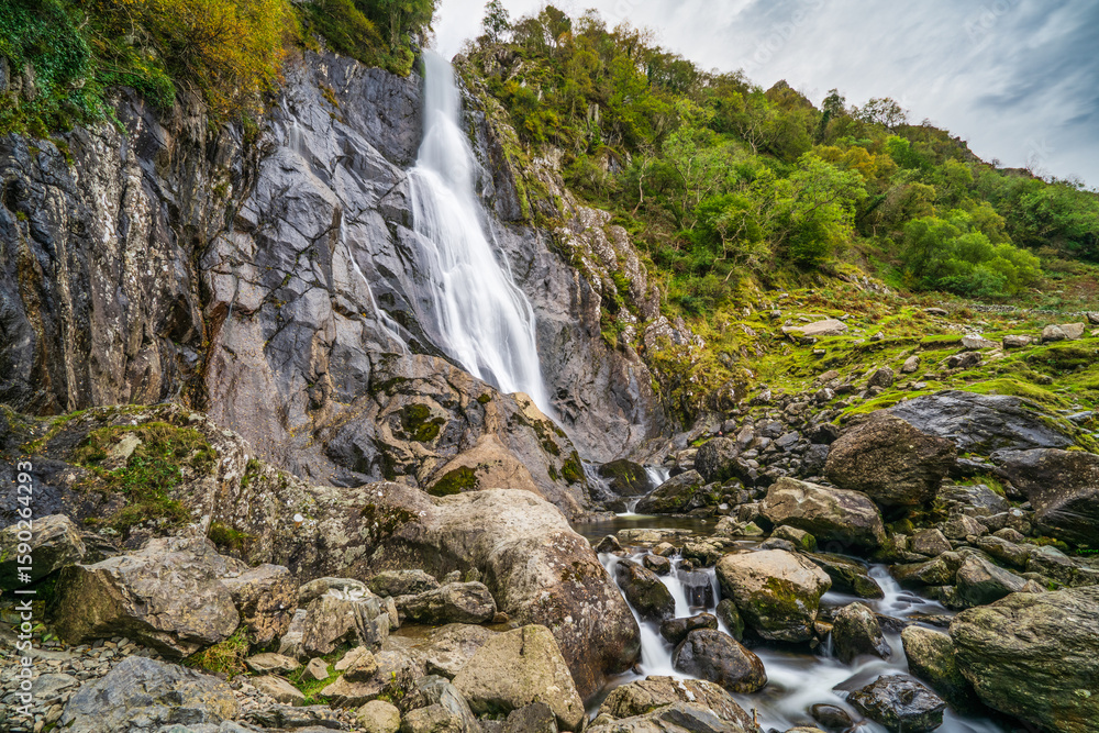 Obraz premium Aber falls in Snowdonia. North Wales. UK