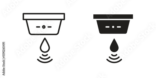 Water sensor icon vector design. set web icons