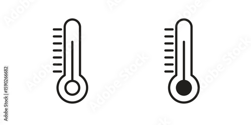 Thermometer icon vector design. set web icons