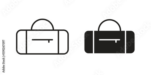 Sports bag icon vector design. set web icons