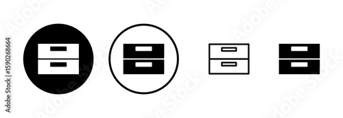 Archive folders icon logo design. Document vector icon. Archive storage icon.