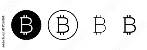 Bitcoin icon logo design. bitcoin sign and symbol. payment symbol. cryptocurrency logo