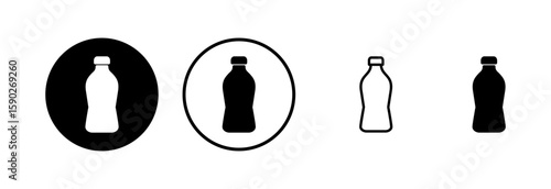 Bottle icon logo design. bottle sign and symbol
