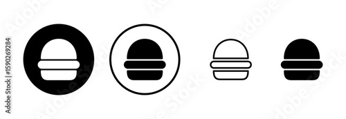 Burger icon logo design. burger sign and symbol. hamburger