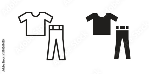Pijama icon vector design. set web icons