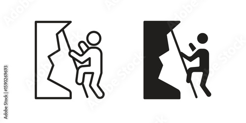People Climbing icon vector design. set web icons