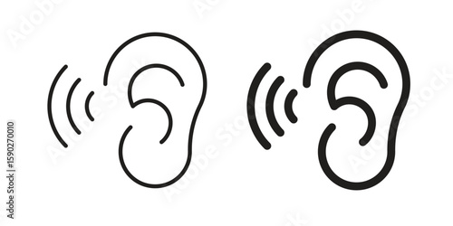 Otitis icon vector design. set web icons
